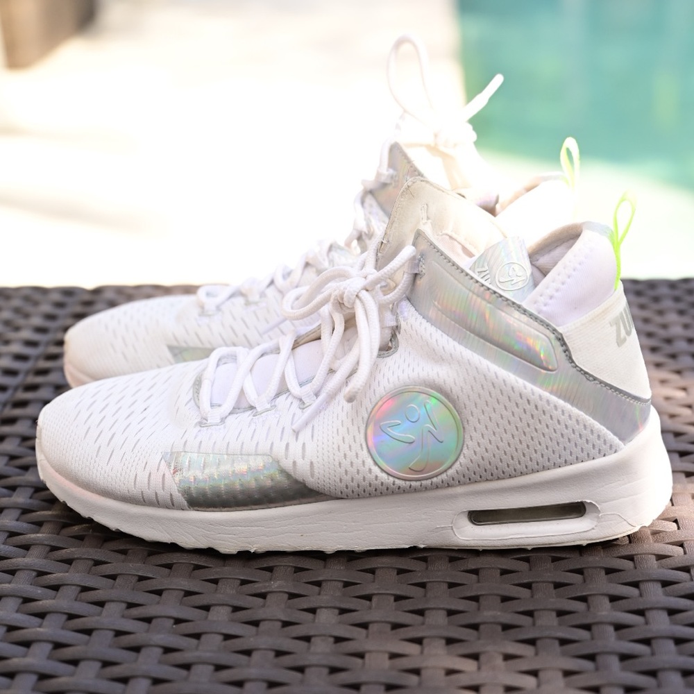 White Zumba Hi-tops